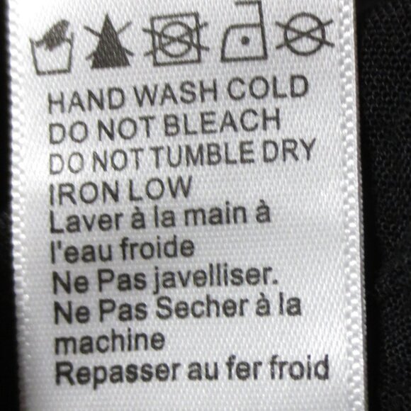 LUCCA womens DRESS black HOLIDAY boho BELL SLEEVES pleats SPLATTER SIZE M - Picture 9 of 11